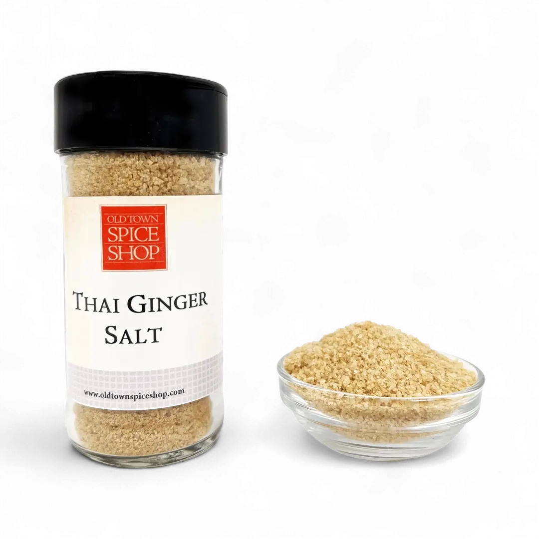 Thai Ginger Salt Gourmet Salt for Cooking, Cocktail Rimming Salt, Citrus Cocktail Salt - Case of 12 Jars