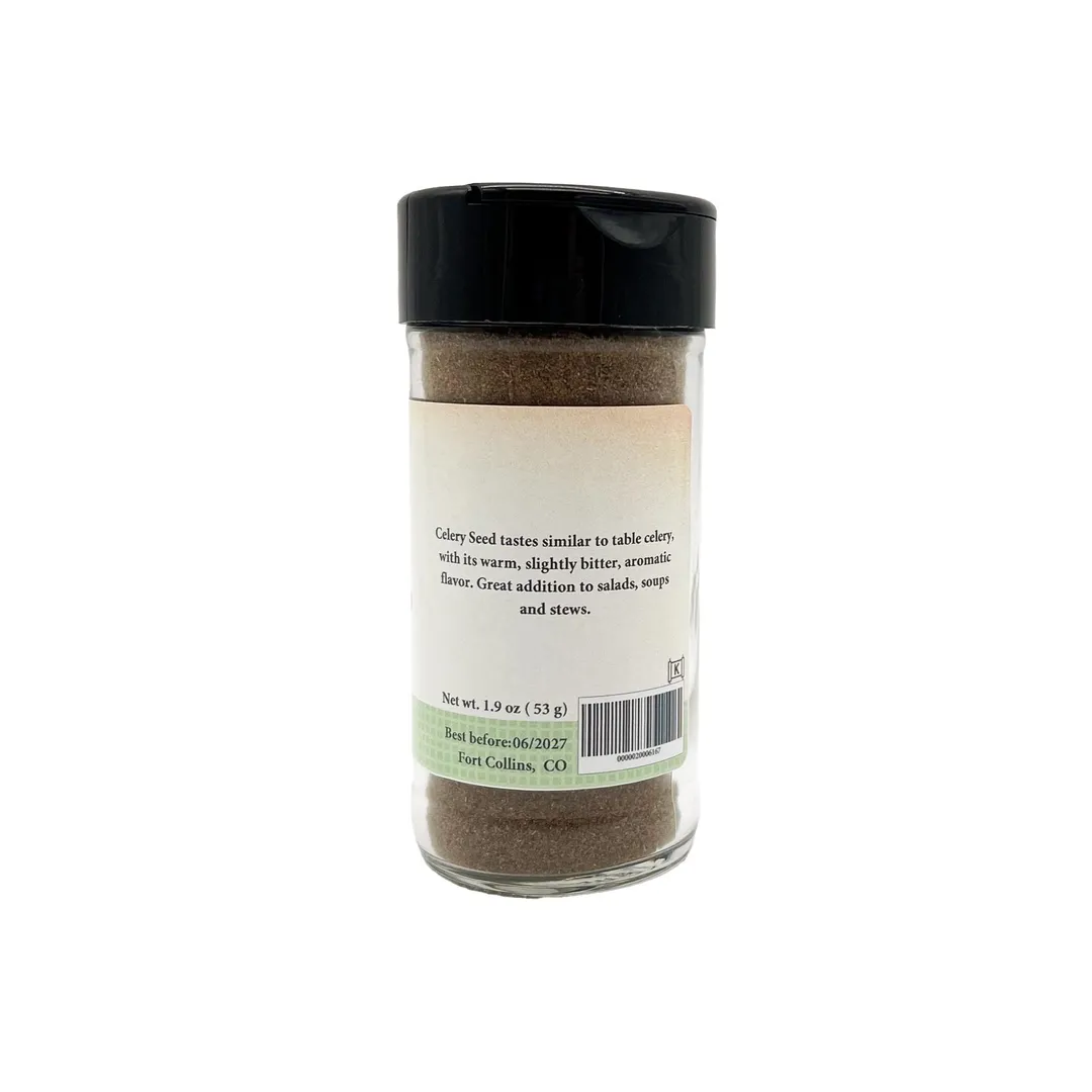 Celery Seed, Ground, Fresh Gourmet Spice - Case of 12 Jars