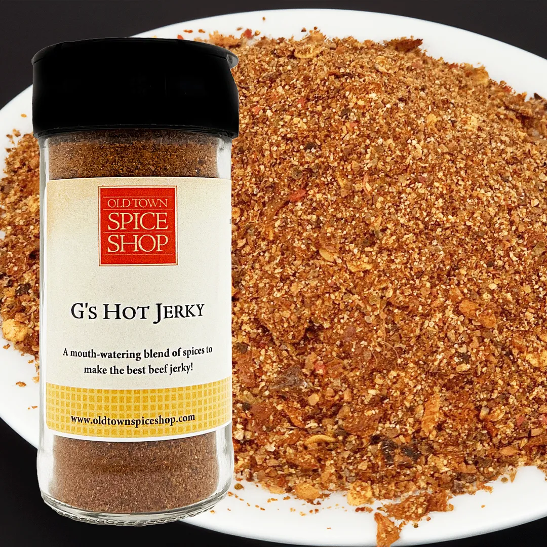 G's Hot Jerky Seasoning, Gourmet Spices - Case of 12 Jars