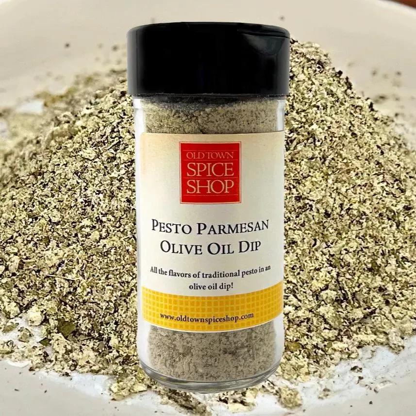 Pesto Parmesan Olive Oil Dip, Gourmet Spice & Seasoning - Case of 12 Jars