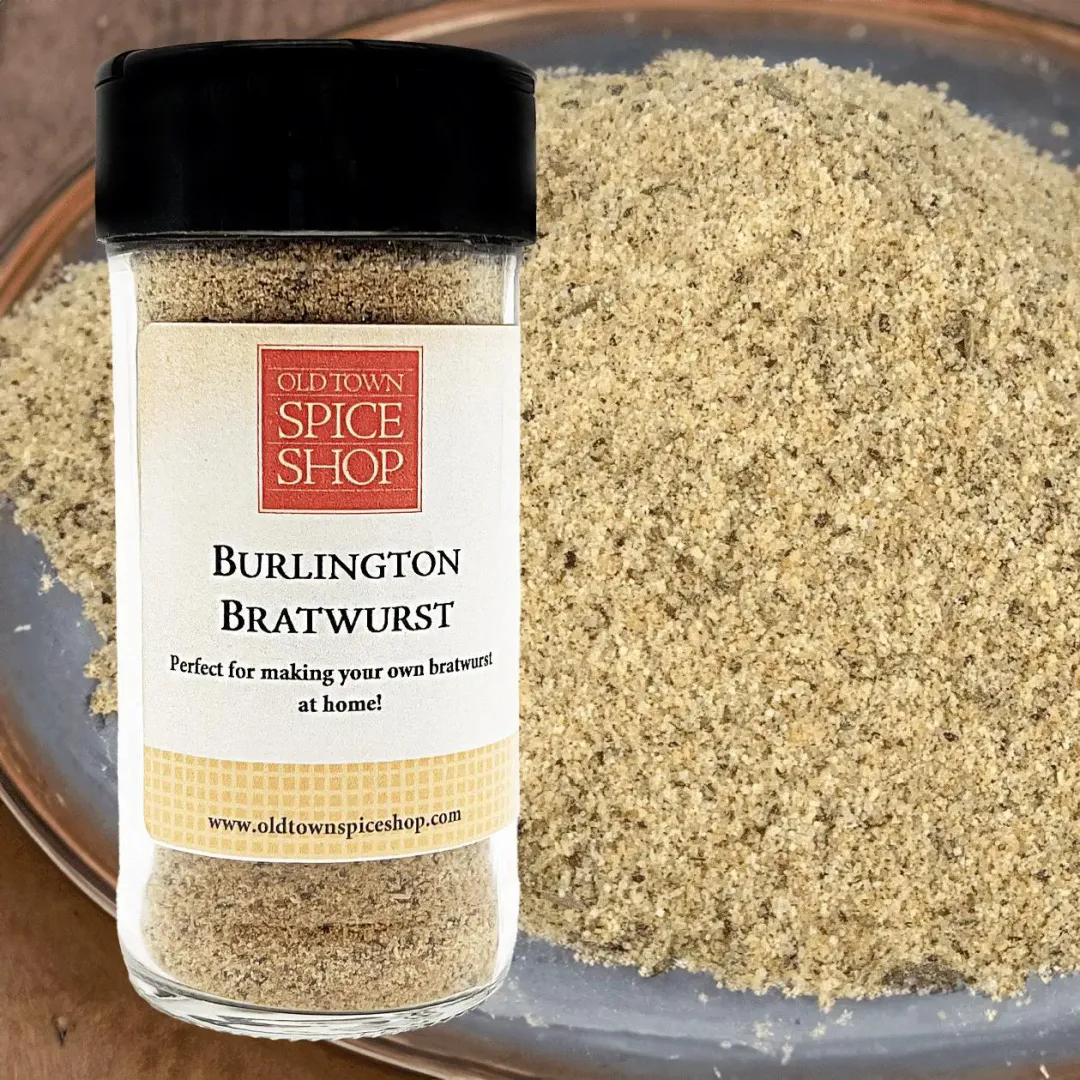 Burlington Bratwurst, Sausage Seasoning & Spices - Case of 12 Jars