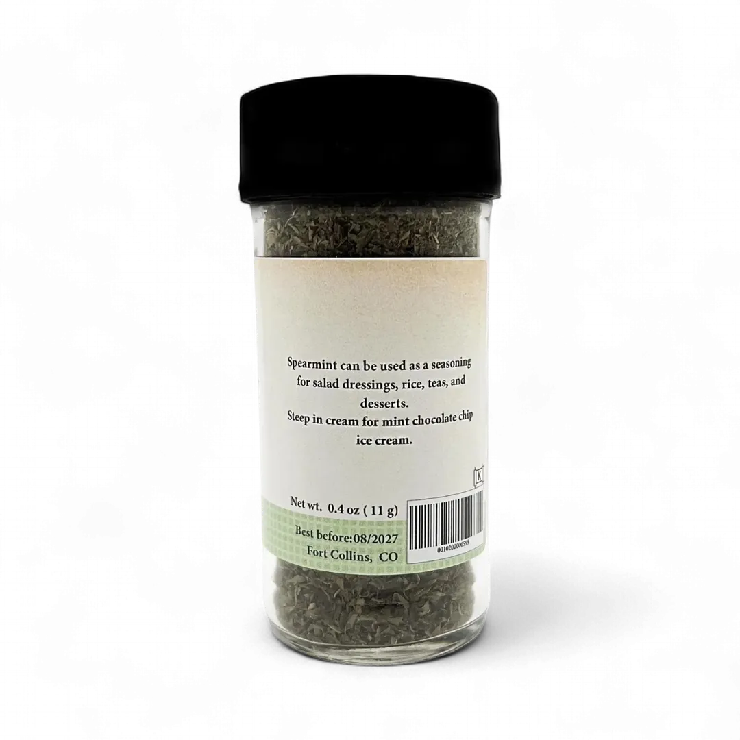 Spearmint Leaf, Gourmet Dried Spice for Cooking and Tea - Case of 12 Jars