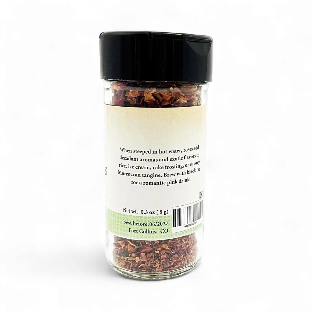 Rose Petals, Dried High Quality Spices - Case of 12 Jars