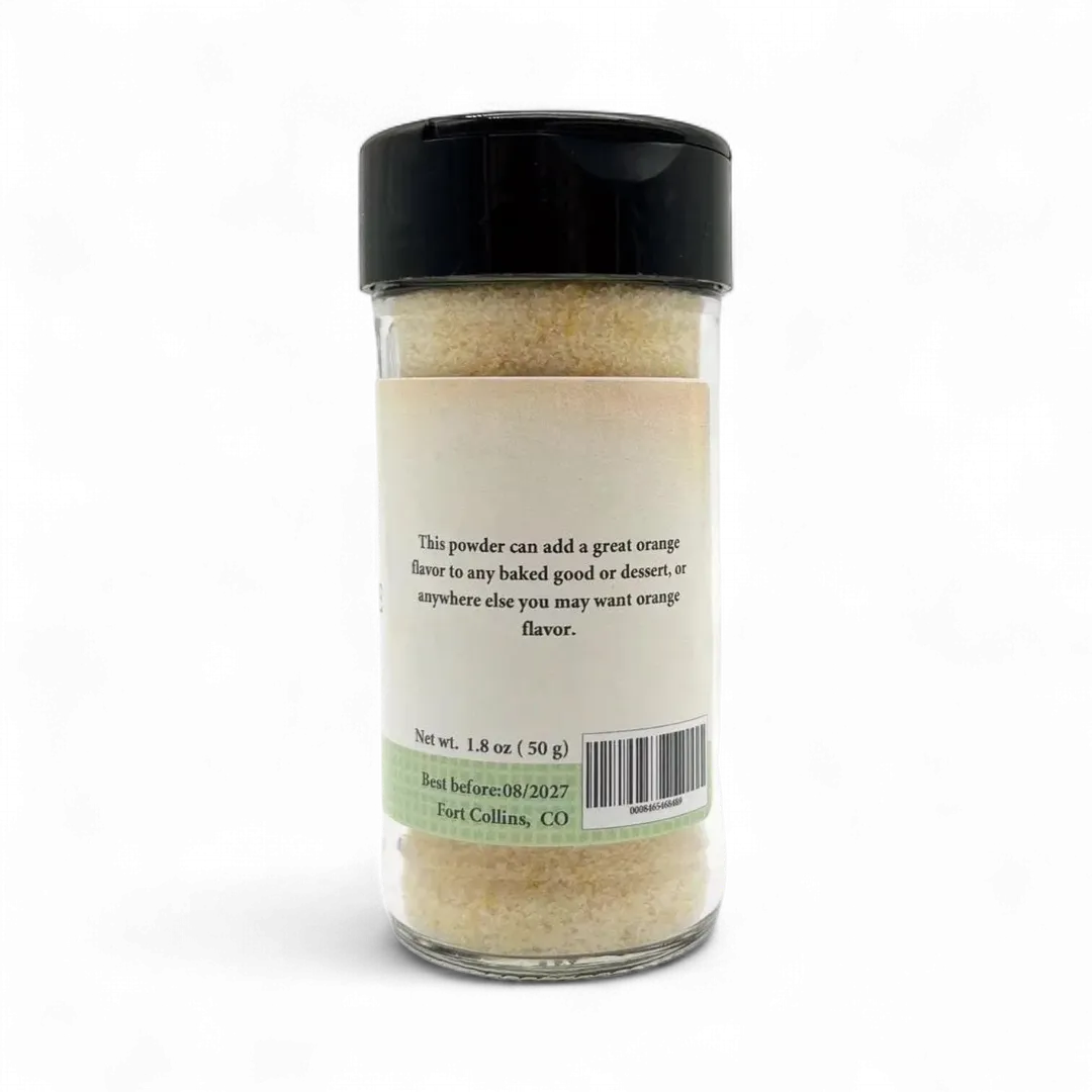 Orange Juice Powder, Orange Flavor, Gourmet Spices - Case of 12 Jars