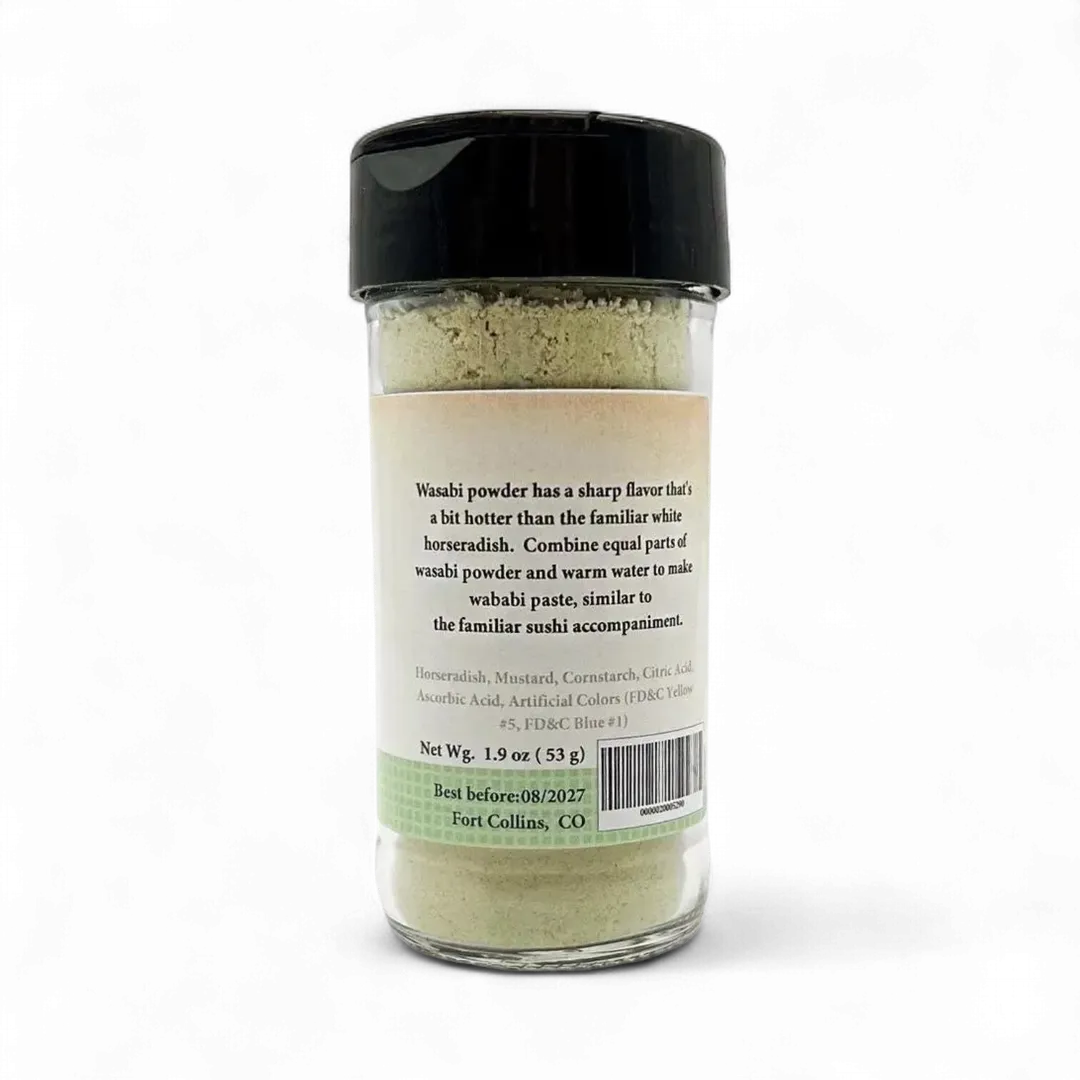 Wasabi Powder, Dried Spice Wasabi Paste - Case of 12 Jars