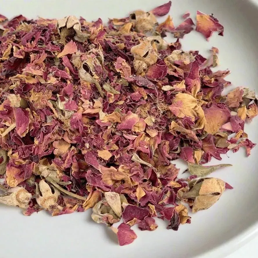 Rose Petals, Dried High Quality Spices - Case of 12 Jars