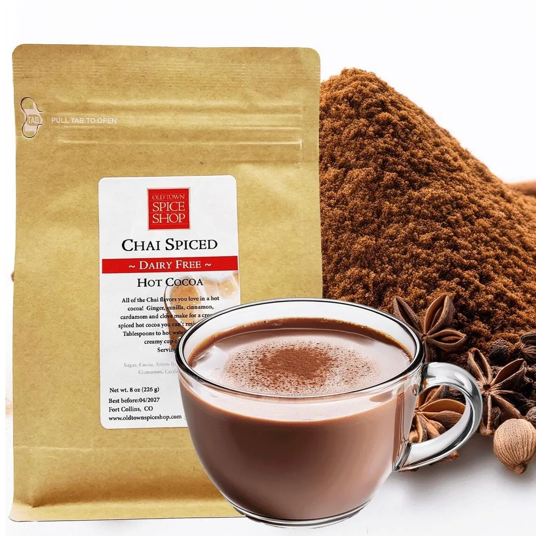 Dairy-Free Chai Spiced Hot Cocoa, Gourmet Hot Cocoa Powder