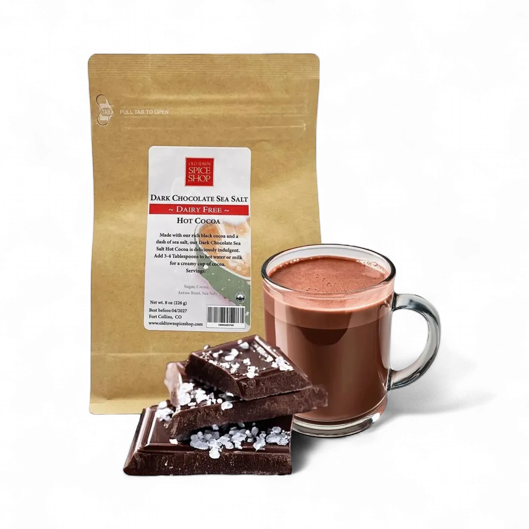 Dairy-Free Dark Chocolate Sea Salt Hot Cocoa, Hot Chocolate 