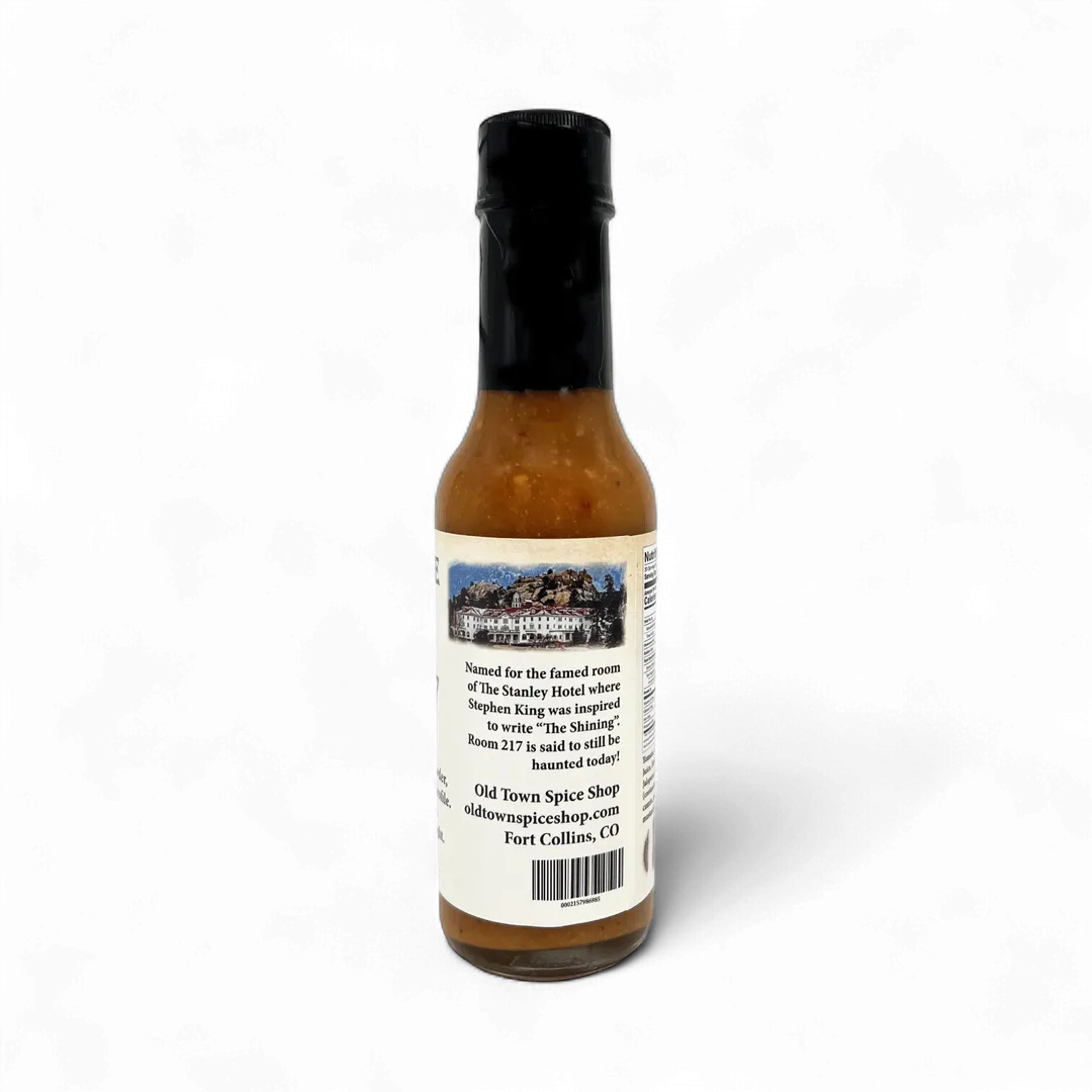 Room 217 Ghost Hot Sauce, Gourmet Small Batch Hot Sauce