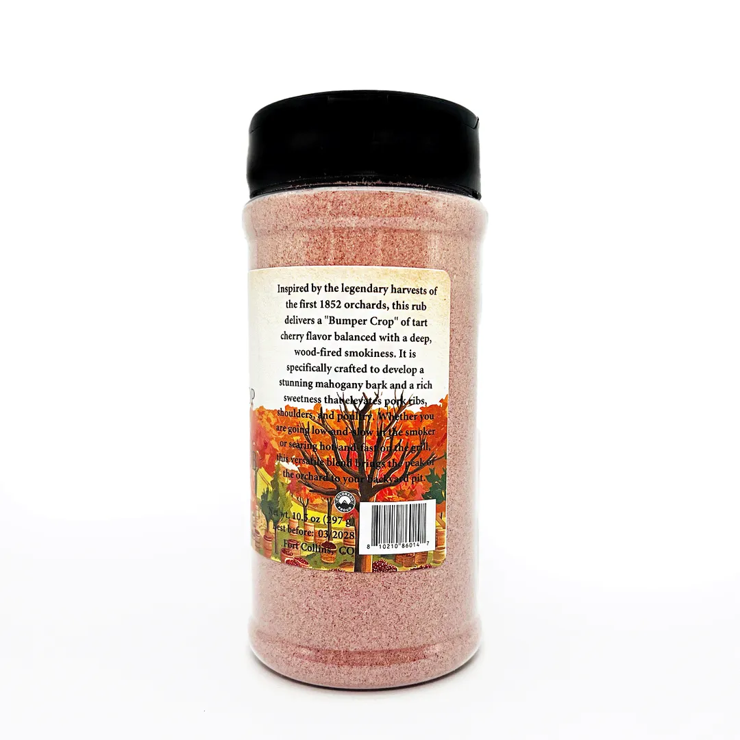 Bumper Crop Smoked Cherry Rub, Gourmet Spices & Seasoning - Case of 12 Jars