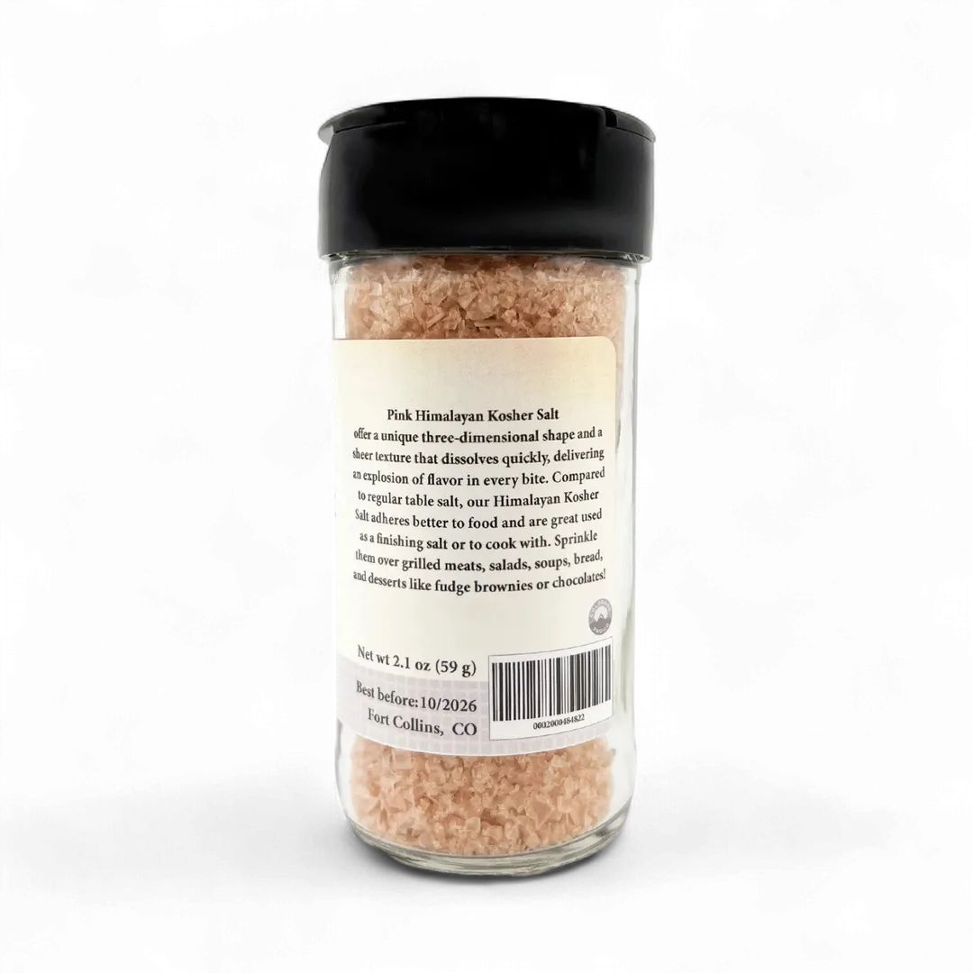 Himalayan Pink Kosher Flake Salt - Case of 12 Jars