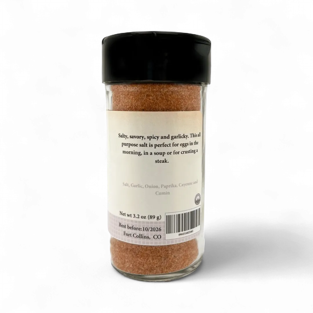 High Park Hot Salt Spicy & Hot Gourmet Salt, Spicy Salt for Cooking & Grilling, Gourmet Salt, Cocktail Rimming Salt - Case of 12 Jars