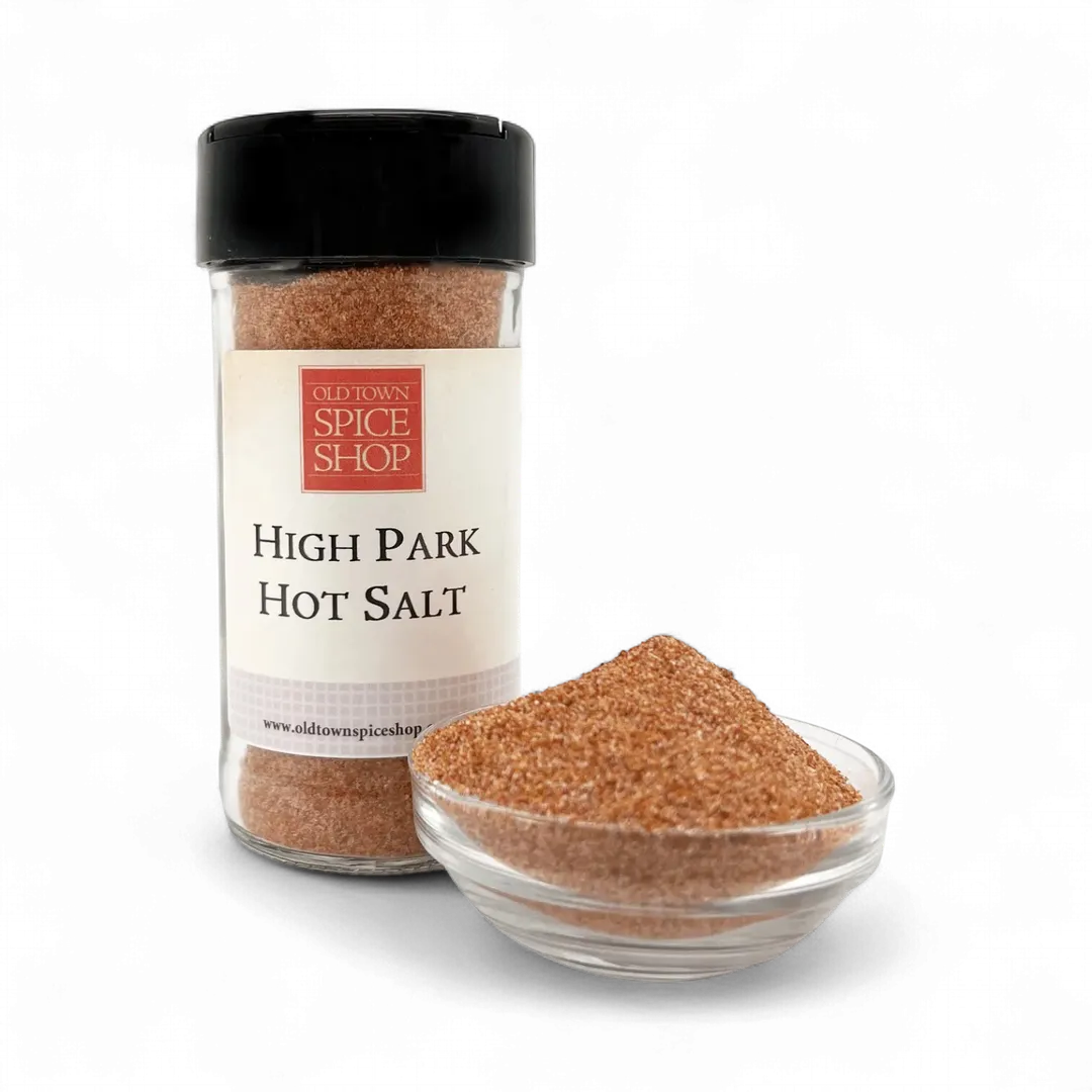 High Park Hot Salt Spicy & Hot Gourmet Salt, Spicy Salt for Cooking & Grilling, Gourmet Salt, Cocktail Rimming Salt - Case of 12 Jars