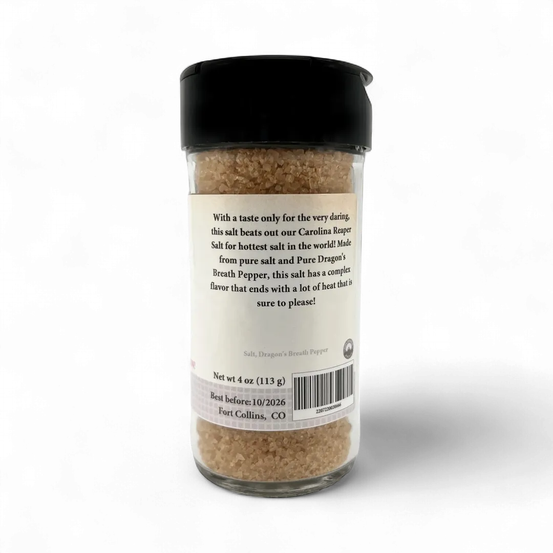 Dragon's Breath Salt, Spicy Salt for Cooking & Grilling, Gourmet Salt, Cocktail Rimming Salt - Case of 12 Jars