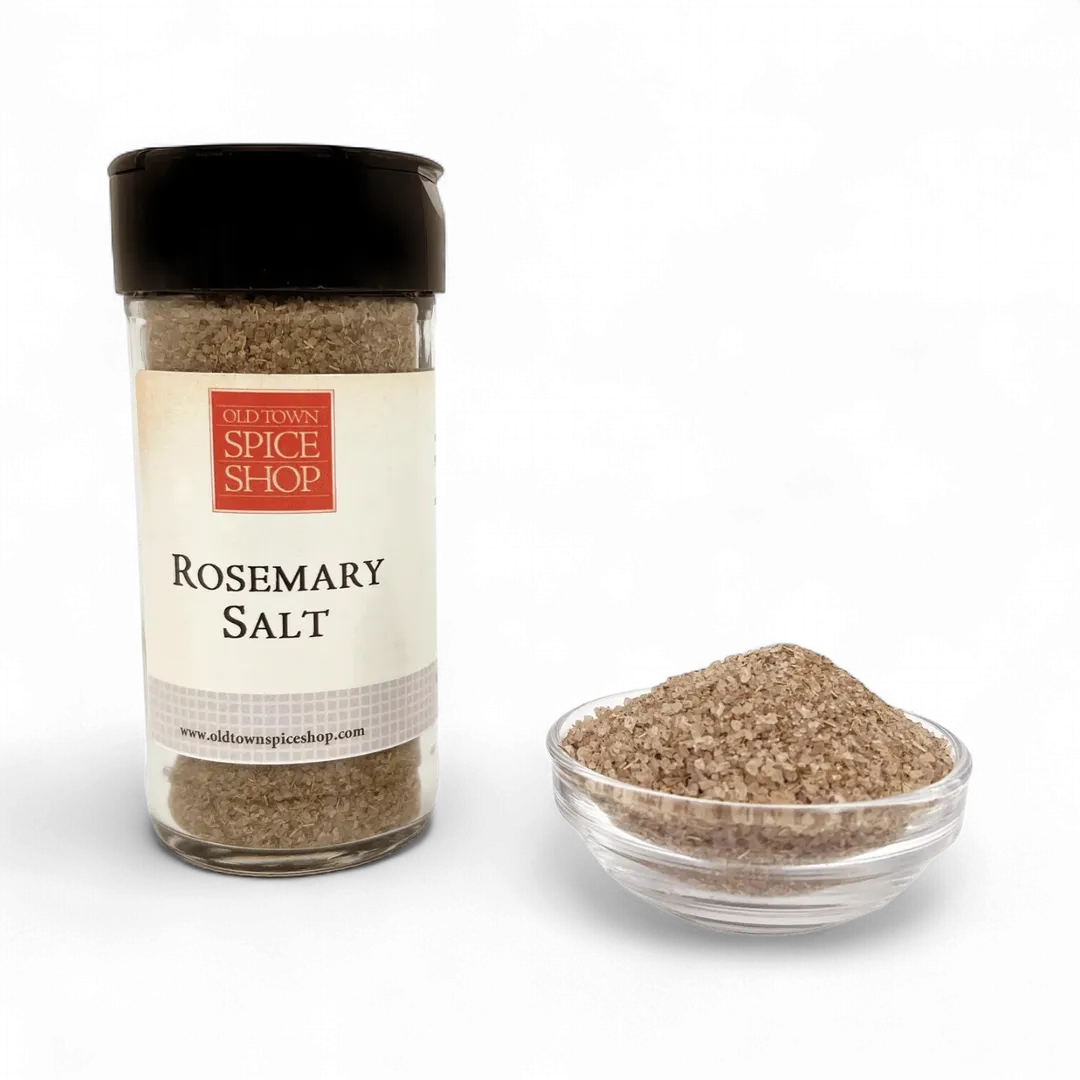 Rosemary Salt Gourmet Salt, Rosemary Sea Salt for Cooking, Herb Gourmet Salt - Case of 12 Jars