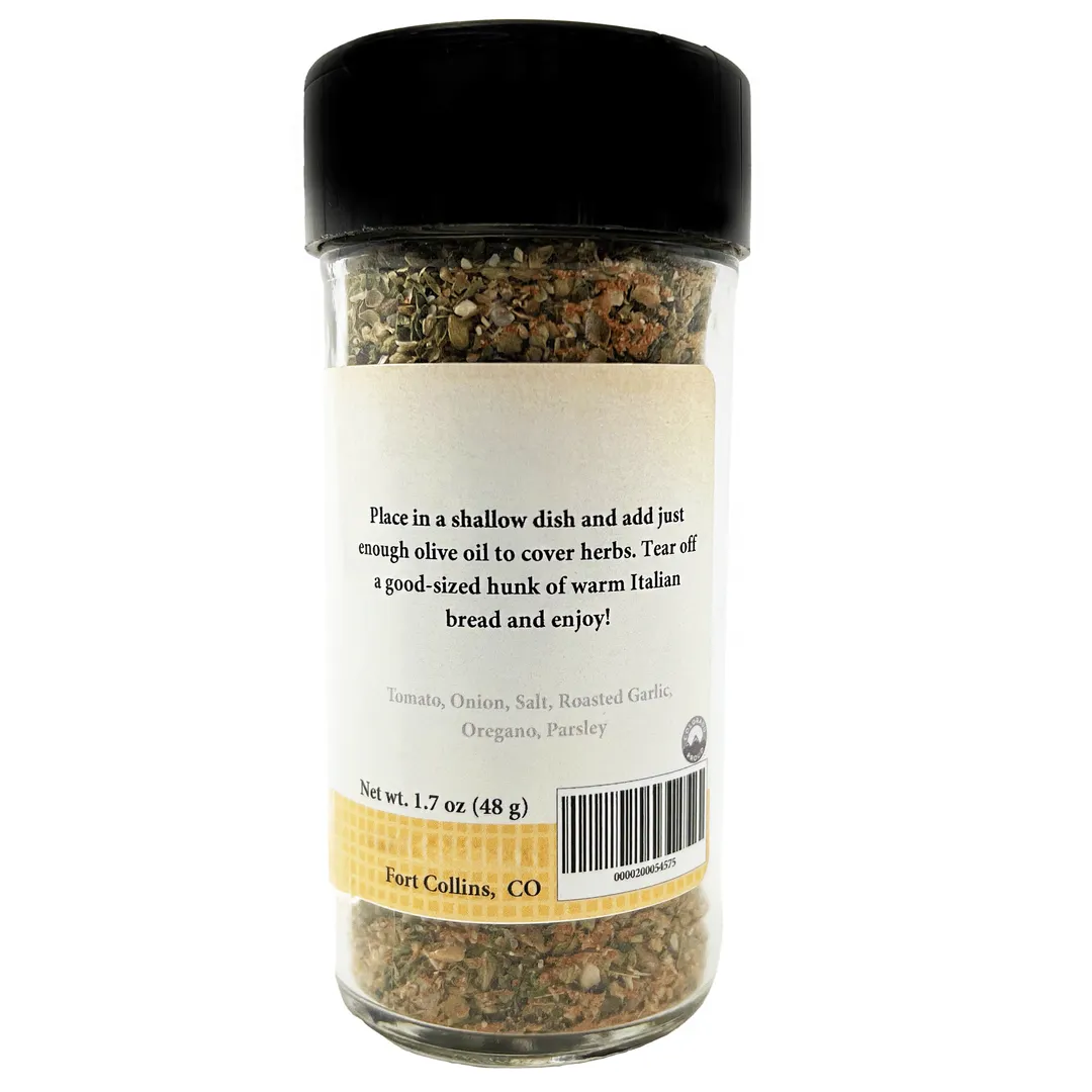 Tuscan Tomato Olive Oil Bread Dip, Gourmet Spices, Seasonings & Herbs - Case of 12 Jars