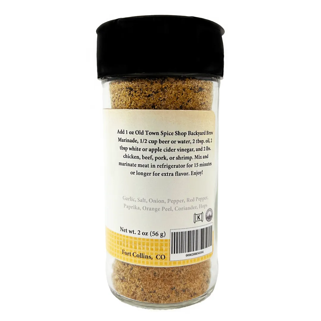 Backyard Brew Marinade, Gourmet Spices - Case of 12 Jars
