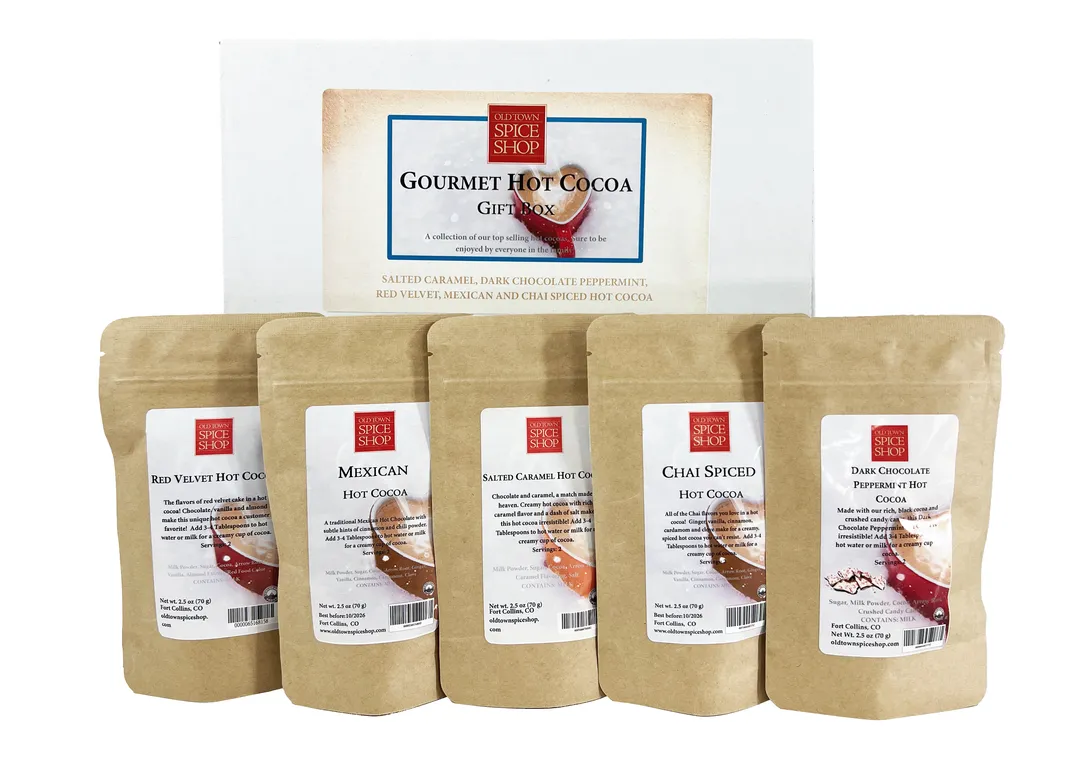 Gourmet Hot Cocoa Sampler Gift Box, Hot Chocolate Set