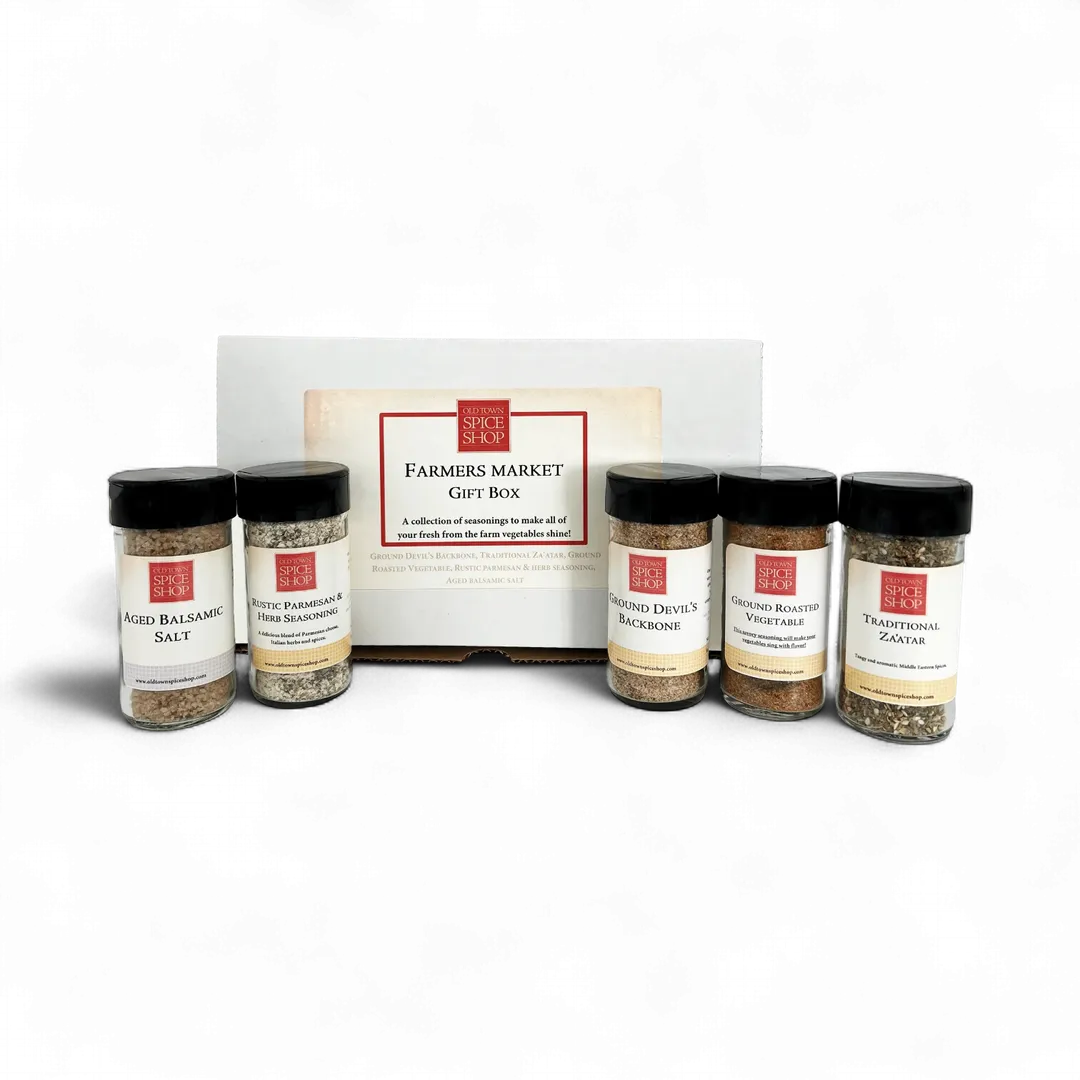 Farmers Market Gift Box, Gourmet Spices & Seasoning Set