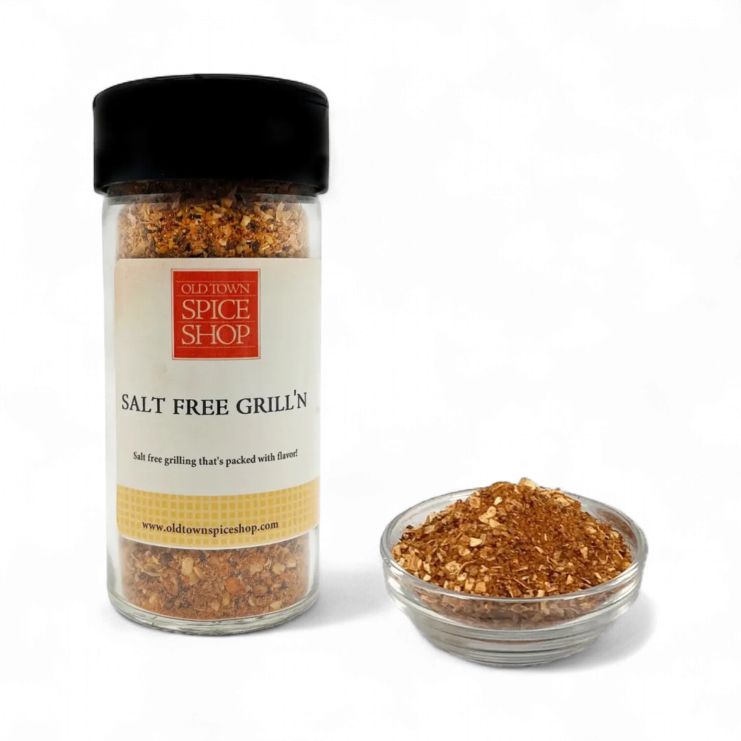 Salt Free Grill'n, Gourmet Spices, Low Sodium Spices, Herbs & Seasoning - Case of 12 Jars