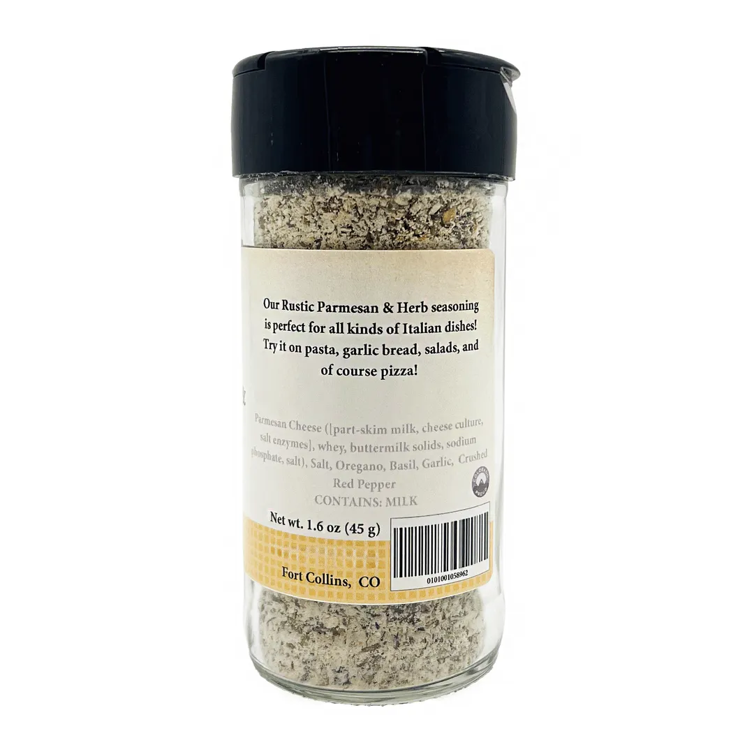 Rustic Parmesan & Herb Seasoning, Italian Seasoning - Case of 12 Jars