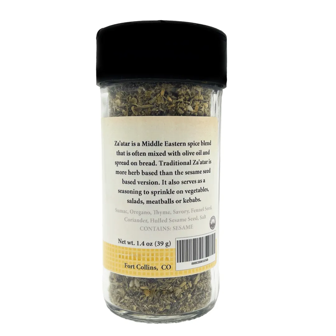 Traditional Za'atar, Gourmet Spices & Seasonings - Case of 12 Jars