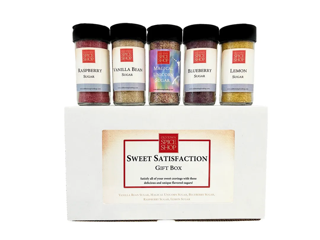 Sweet Satisfaction Gift Box, Gourmet Sugars for Baking & Tea