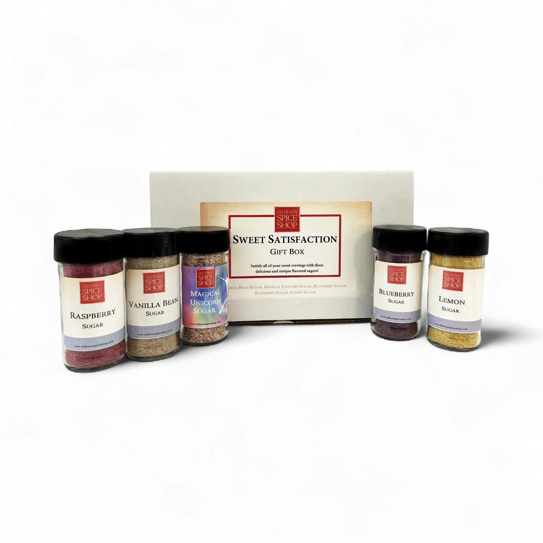 Sweet Satisfaction Gift Box, Gourmet Sugars for Baking & Tea