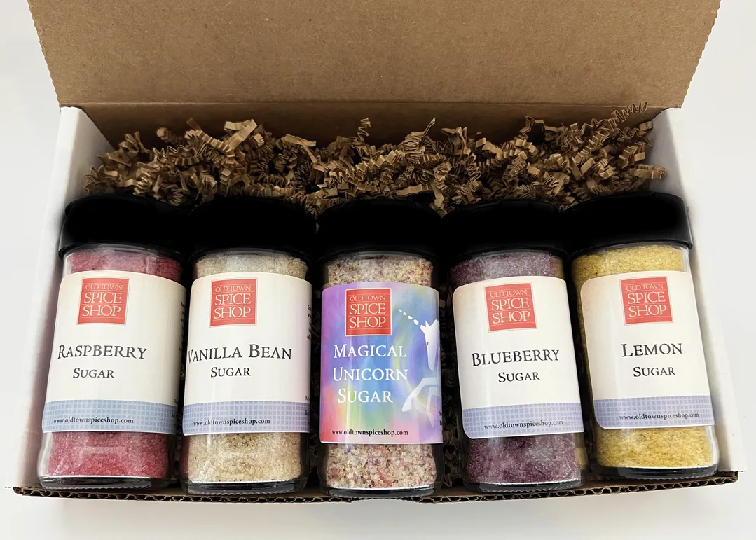 Sweet Satisfaction Gift Box, Gourmet Sugars for Baking & Tea