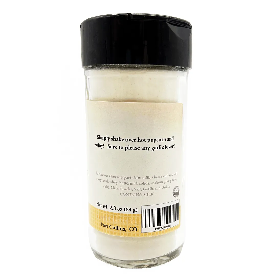 Parmesan Garlic Popcorn Seasoning, Gourmet Popcorn Seasoning  - Case of 12 Jars
