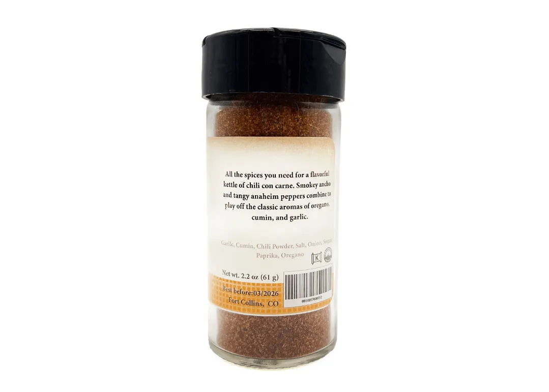 Chili Blend, Gourmet Spices & Seasonings - Case of 12 Jars