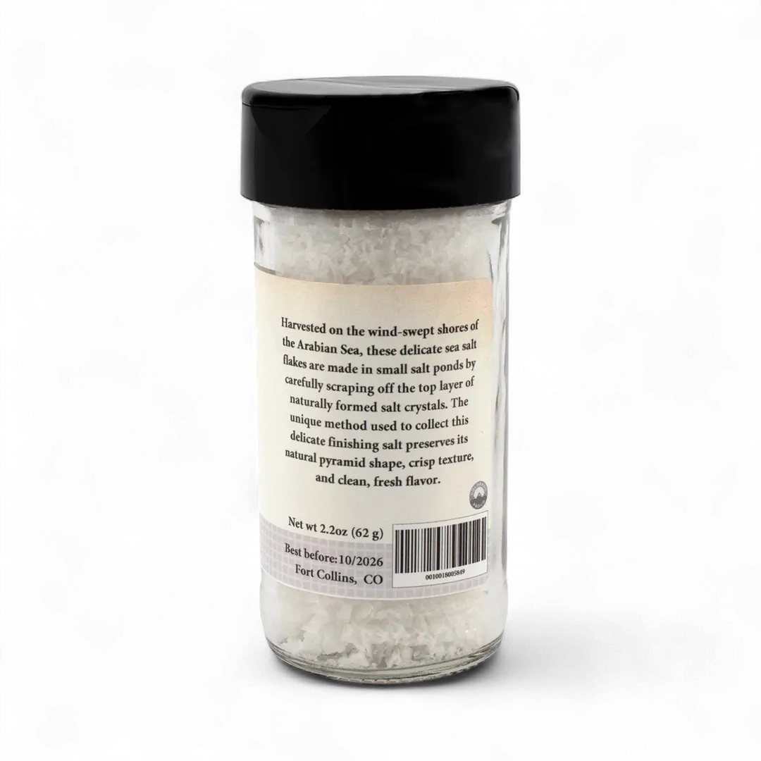 Arabian Sea Salt Flakes for Cooking, Gourmet Salt - Case of 12 Jars