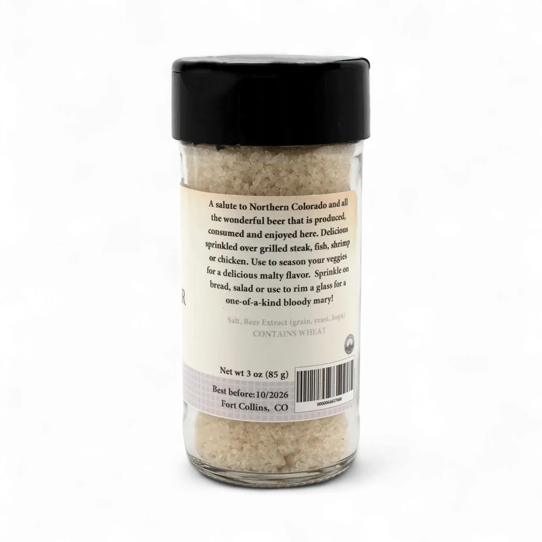 NOCO Beer Salt Gourmet Salt, Beer Infused Salt for Cooking & Grilling, Gourmet Salt, Cocktail Rimming Salt - Case of 12 Jars