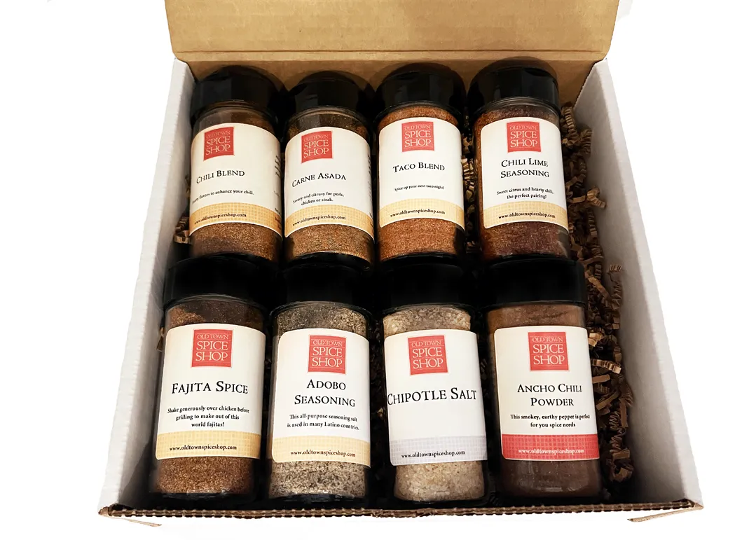 South of the Border Gift Box, Gourmet Spices & Seasoning Set