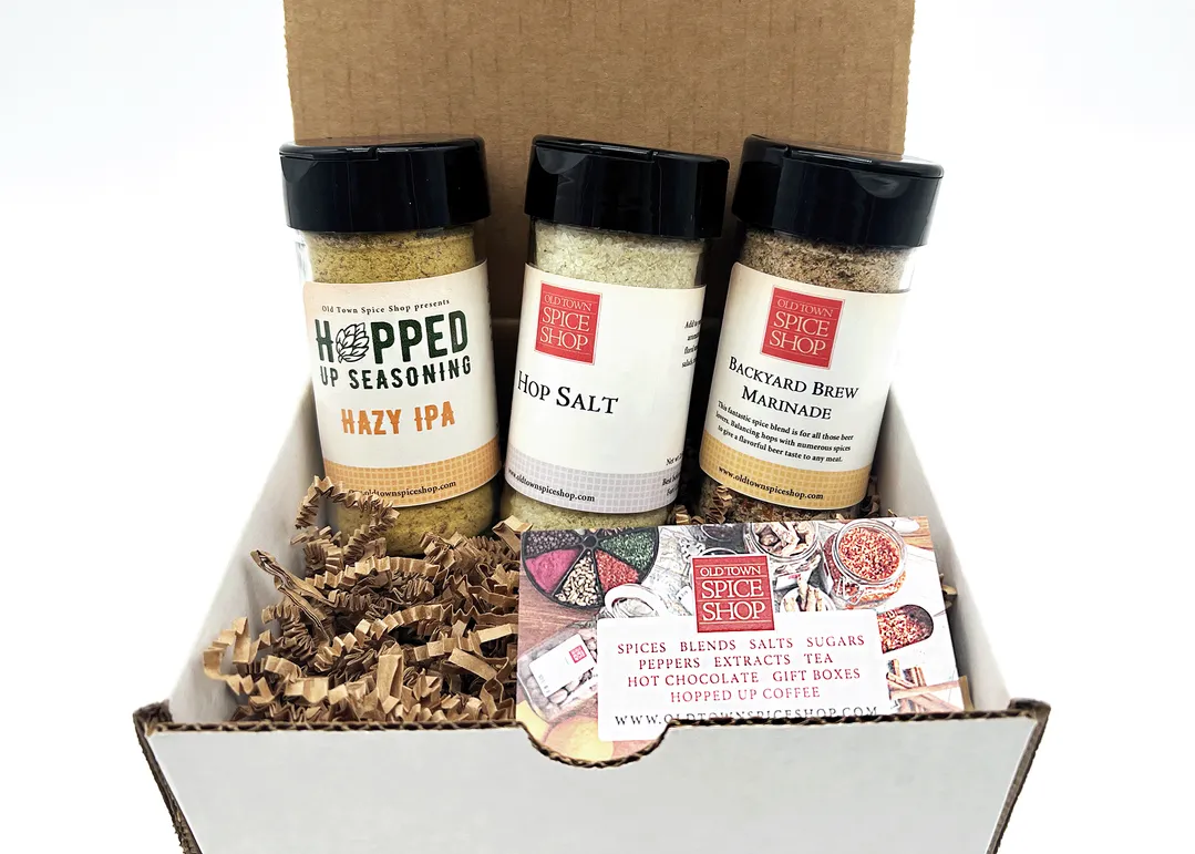 Hop Trio Gift Box, Gourmet Spices & Seasoning Basket