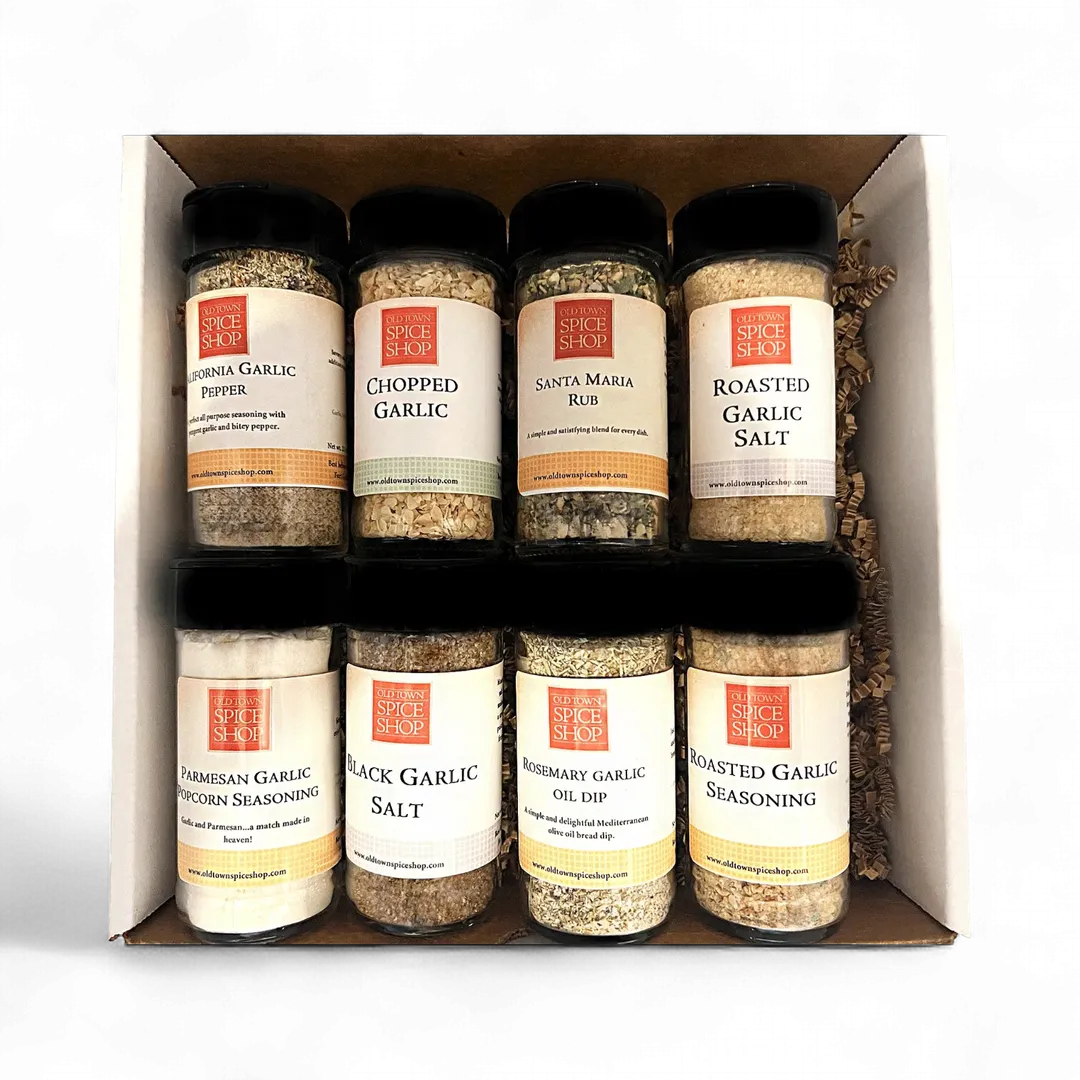 Garlic Lovers Gift Box, Gourmet Spices & Seasoning Set