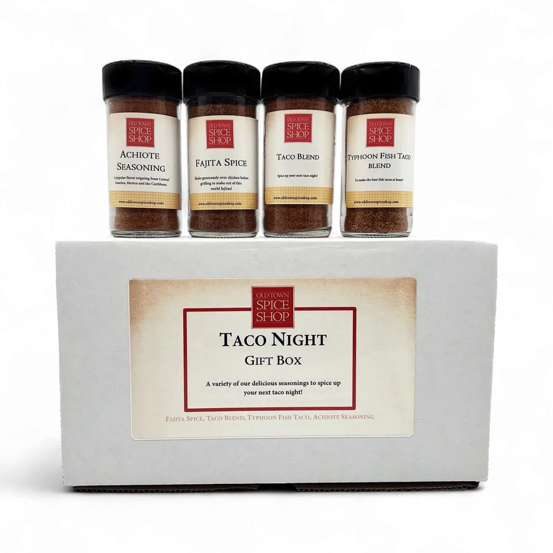 Taco Night Gift Box, Gourmet Spices & Seasoning Set