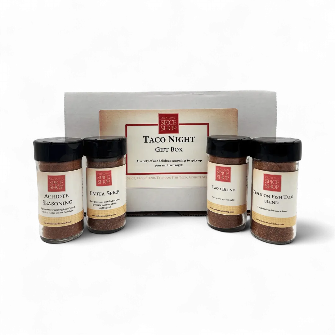 Taco Night Gift Box, Gourmet Spices & Seasoning Set