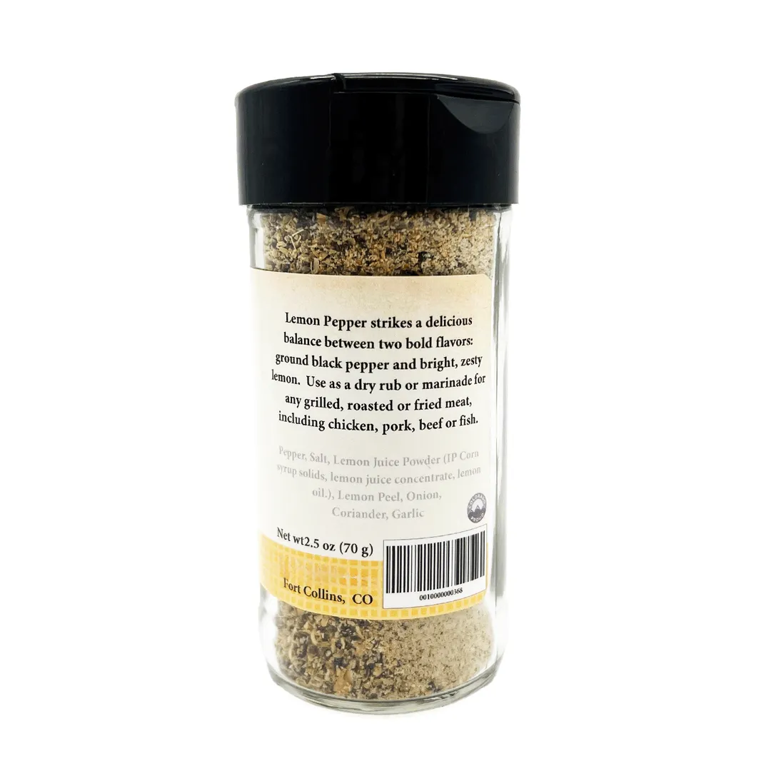 Lemon Pepper, Gourmet Spices & Seasoning - Case of 12 Jars