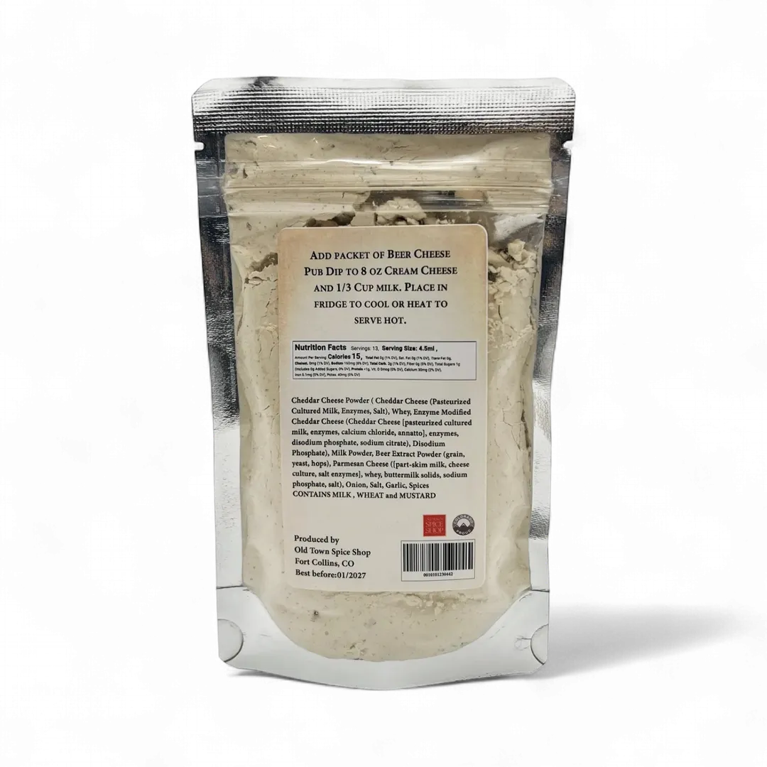 Beer Cheese Pub Dip, Seasoning, Spices & Herbs - Case of 12 Pkgs.