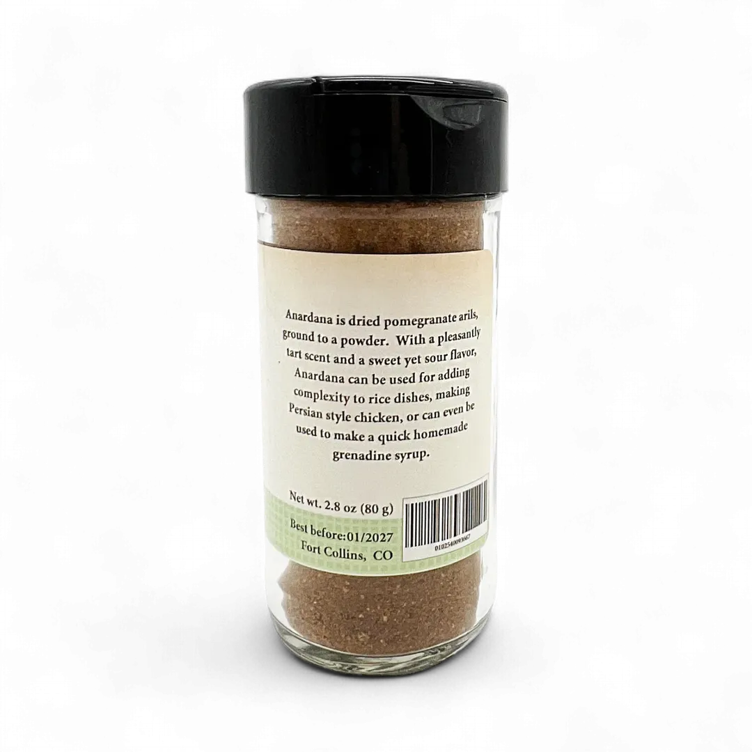 Anardana Powder, Fresh Gourmet Spice, Pomegranate Arils - Case of 12 Jars