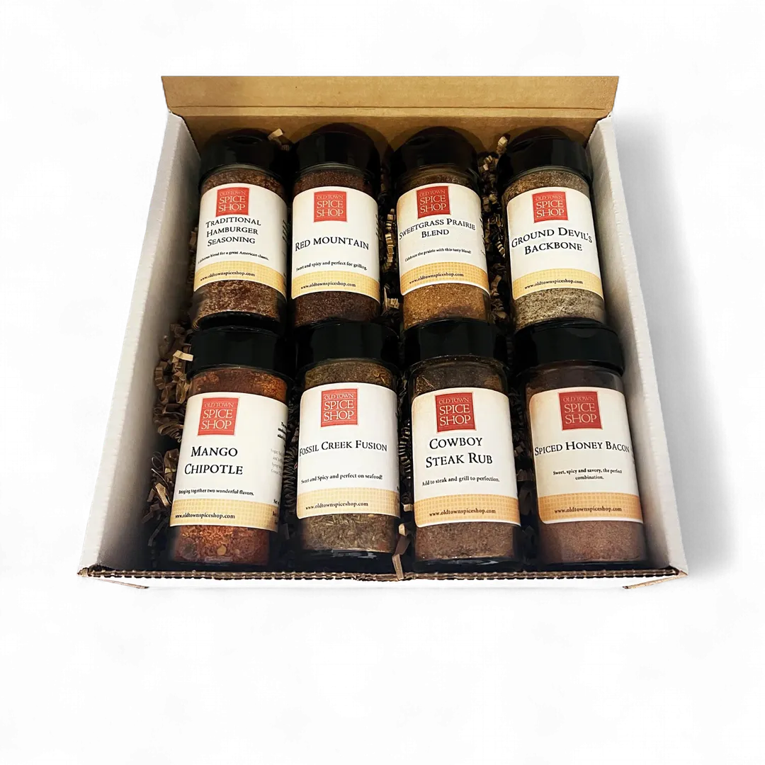 Hot Off the Grill Gift Box, Gourmet Spices & Seasoning Set