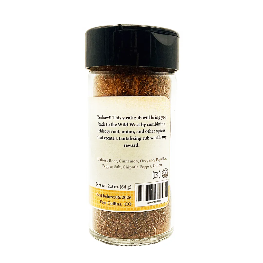 Cowboy Steak Rub, Gourmet Grilling Spices - Case of 12 Jars