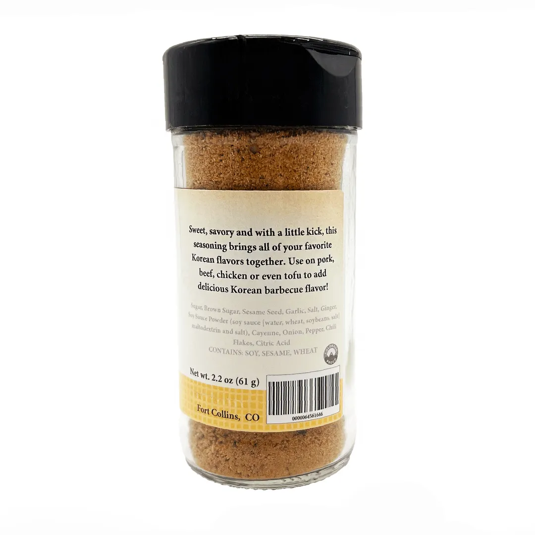 Korean Dry Rub, Gourmet Spices & Seasoning - Case of 12 Jars