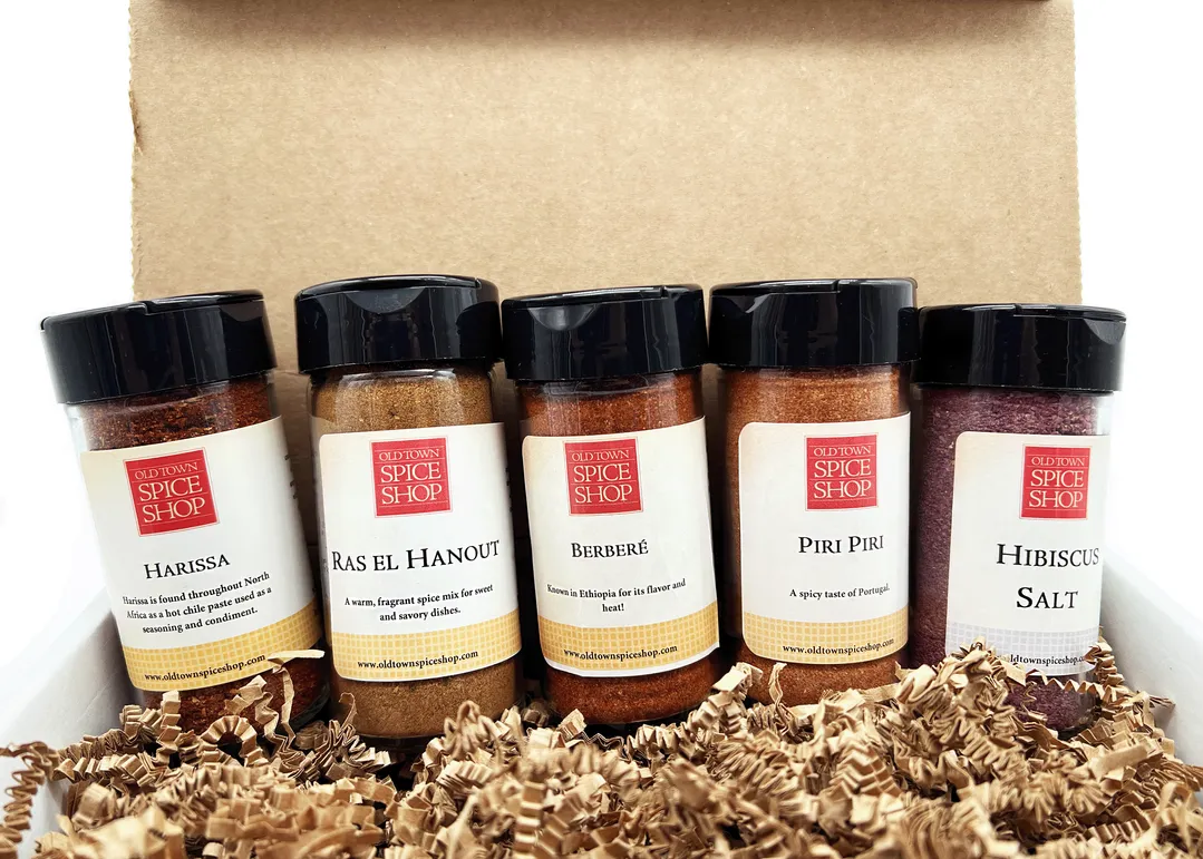 Flavors of Africa Gift Box, Gourmet Spices & Seasoning Set