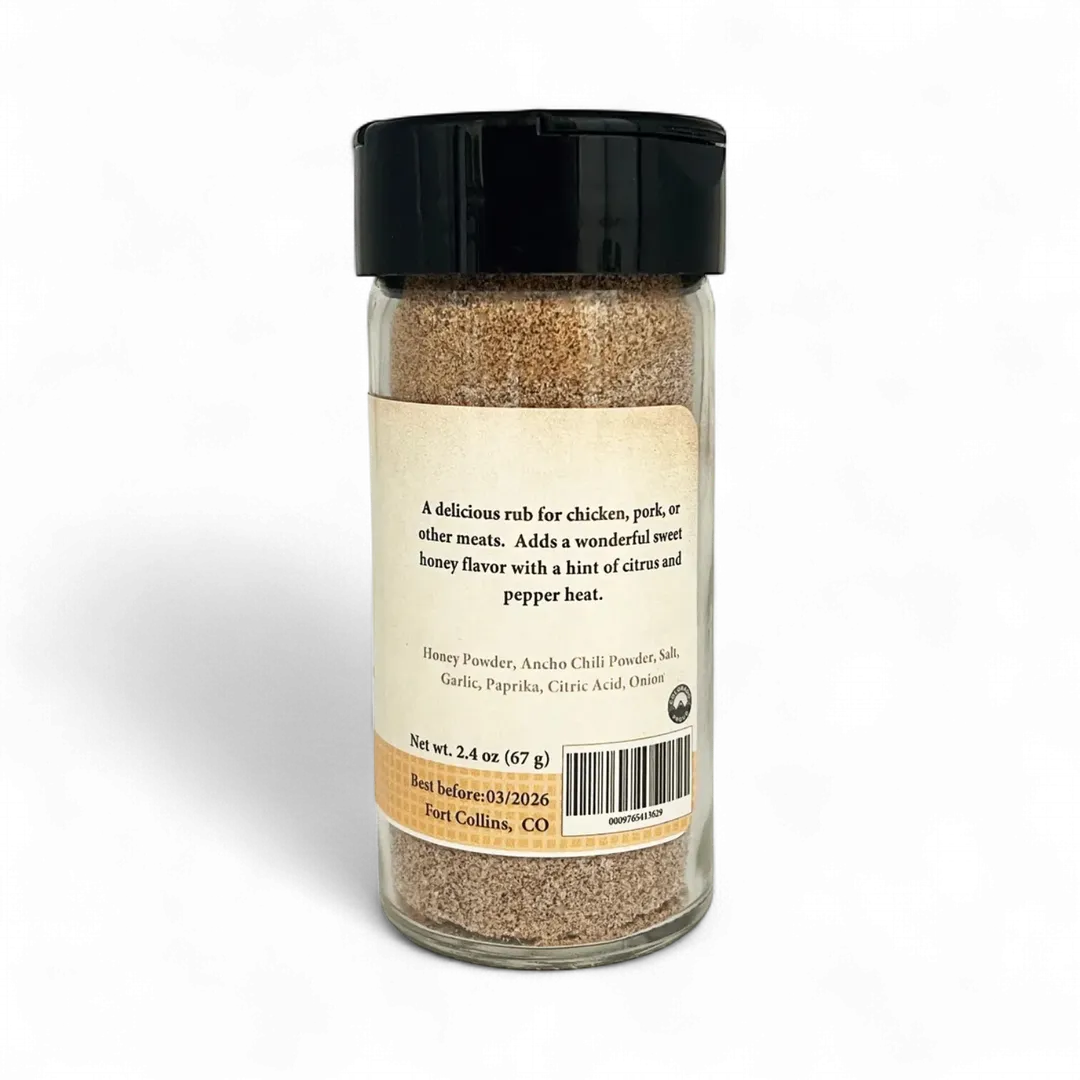 Ancho Honey Rub, Gourmet Spices & Seasoning - Case of 12 Jars