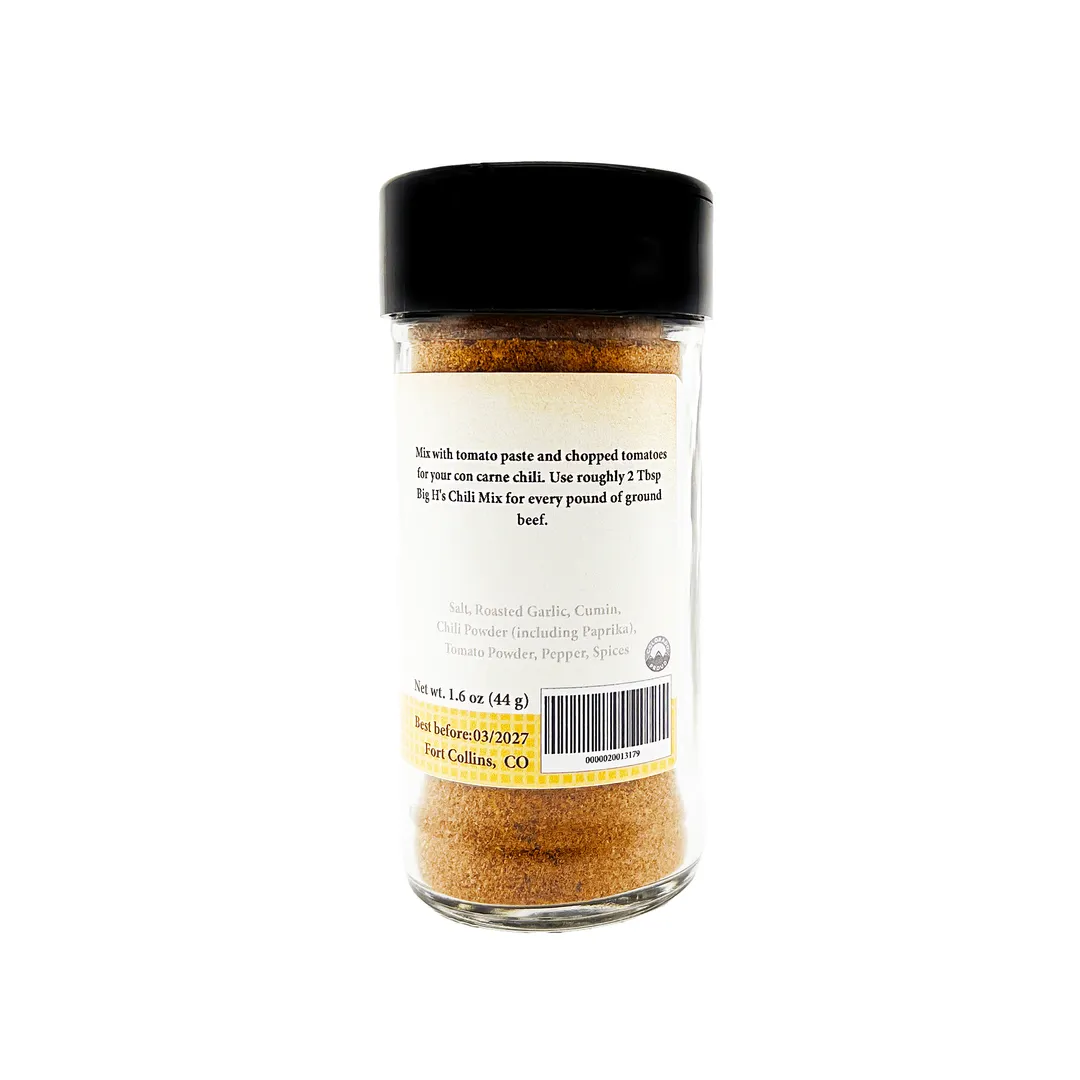 Big H's Chili Mix, Gourmet Spices - Case of 12 Jars