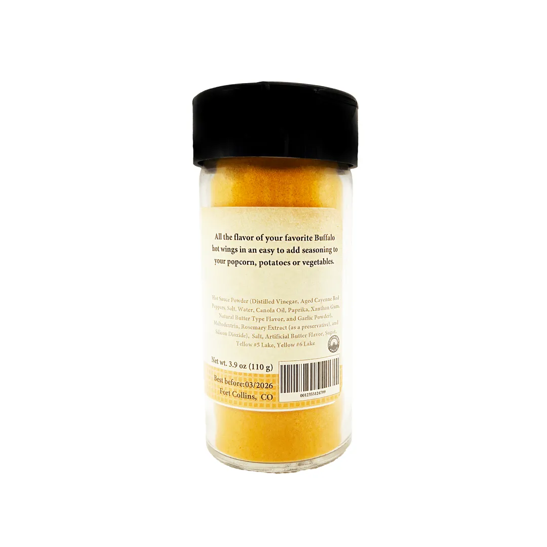 Buffalo Popcorn Seasoning, Gourmet Popcorn Seasoning - Case of 12 Jars