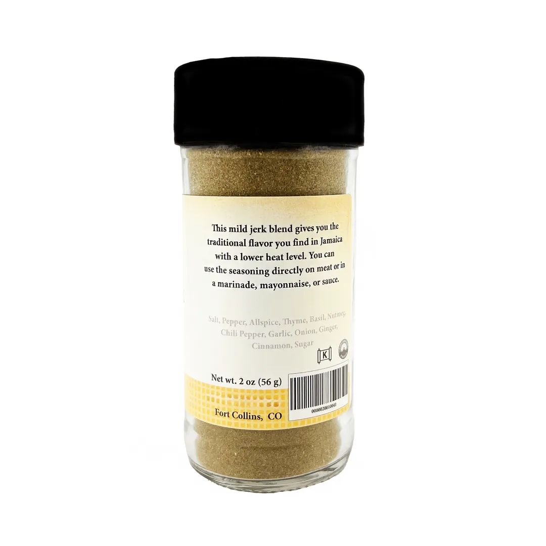 Jamaican Jerk, Mild, Gourmet Spices & Seasoning - Case of 12 Jars