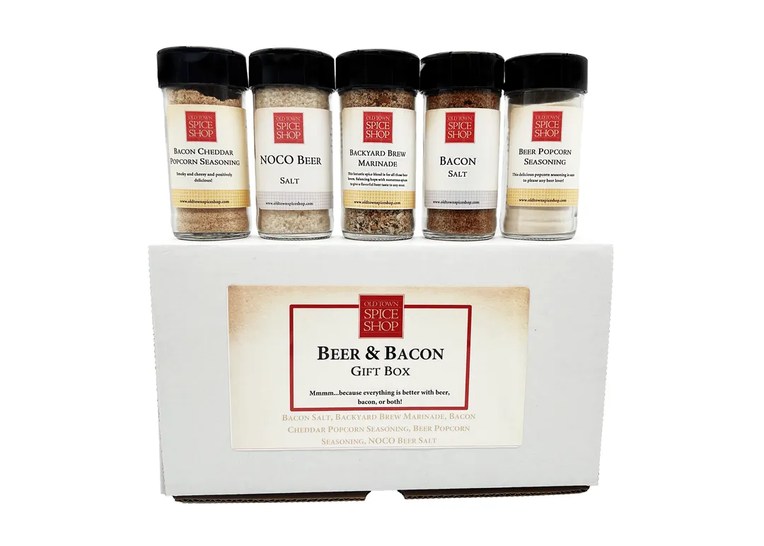 Beer & Bacon Gift Box Spices & Seasoning Gourmet Grilling Gift Box for Beer Lovers